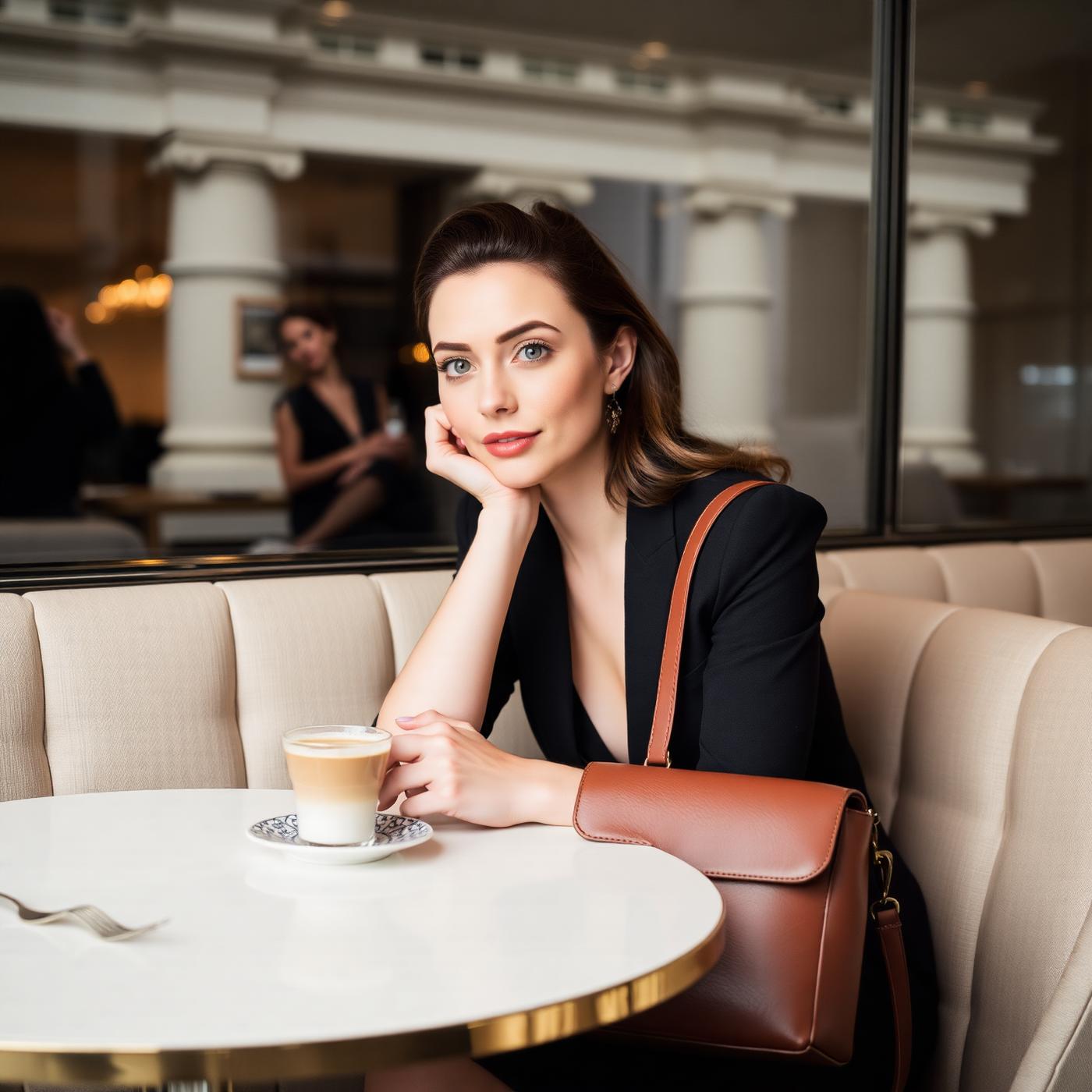 Im Alltag: Die EVA im Café
