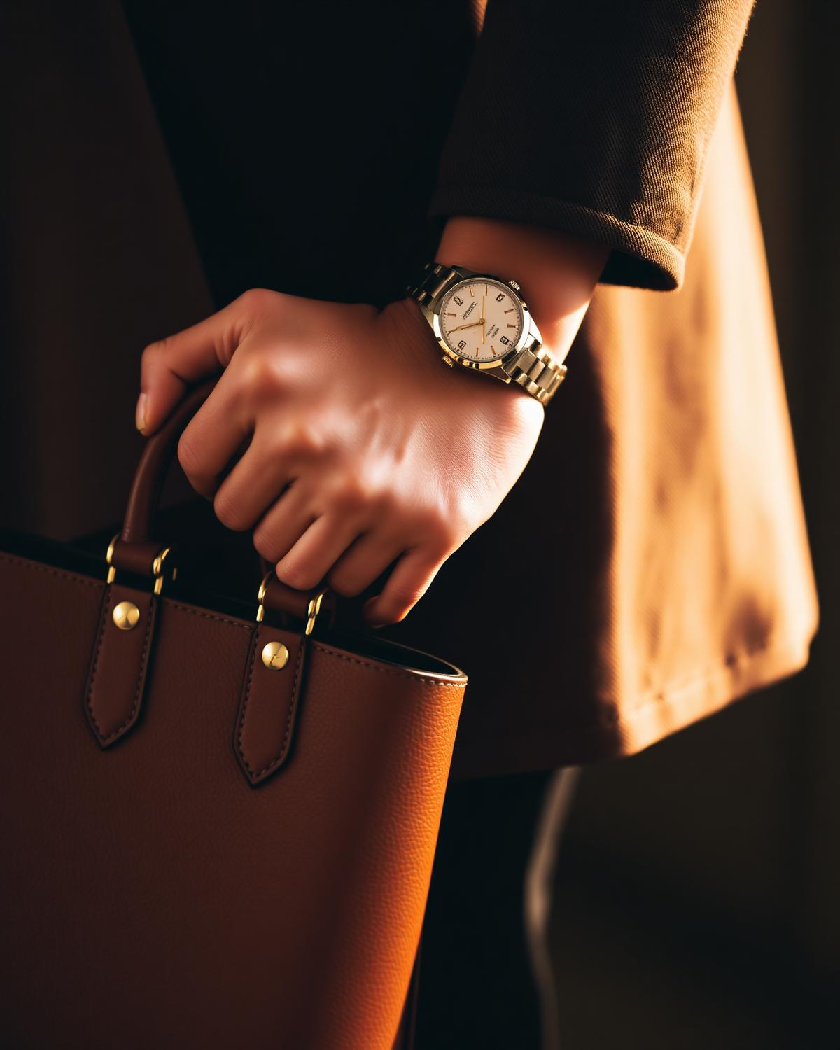 Detail: Handgriff und Goldakzente